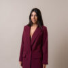 blazer burgundy